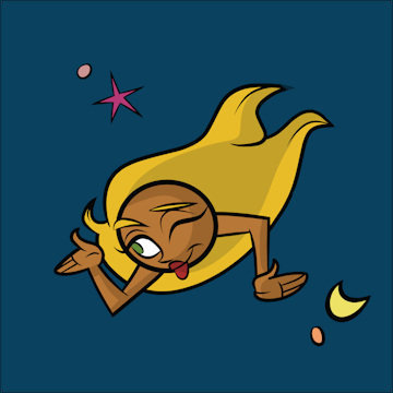 Veronica Venus - goddess of love and beauty planet character for kids