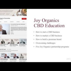 Joy Organics CBD - YouTube Channel Introduction